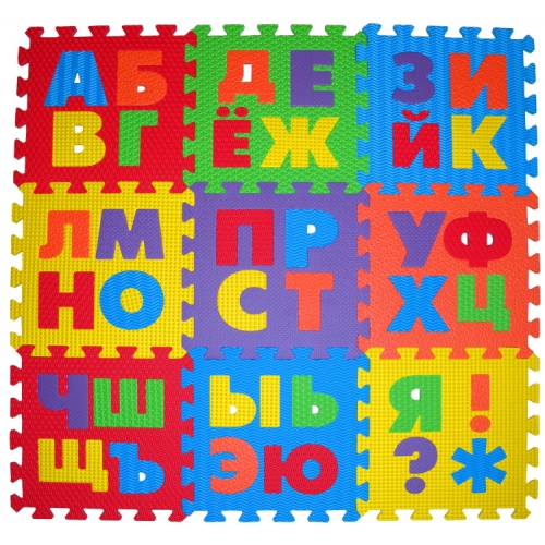Игровой коврик-пазл Буквы и знаки