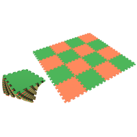 Универсальный коврик 25х25 оранжево-зеленый
