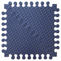 Детский мягкий пол Треугольники 33х33 сине-фиолетовый